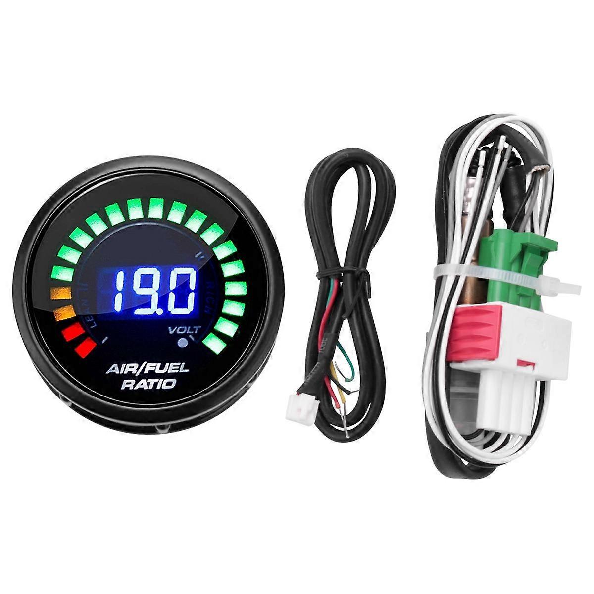 52mm Air Fuel Ratio Gauge Kit With LED Digital Display - 12V Wideband O2 Sensor, Universal Fit - View #5