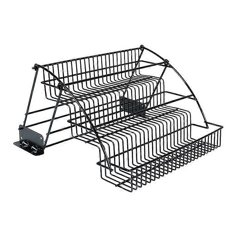 Metal 3-Tier Pull Down Spice Rack - Retractable Large Capacity Kitchen Storage Shelf Organizer for