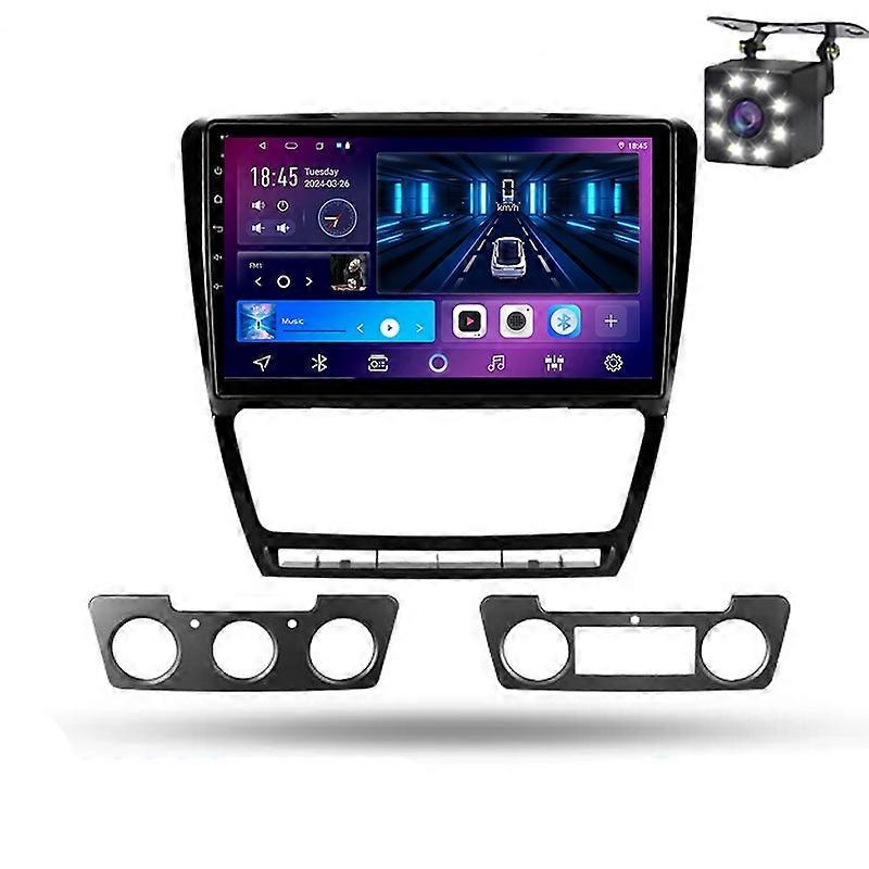 For Skoda Octavia 2 A5 2008-2013 Multimedia Radio Wireless Carplay Navigation Android Auto