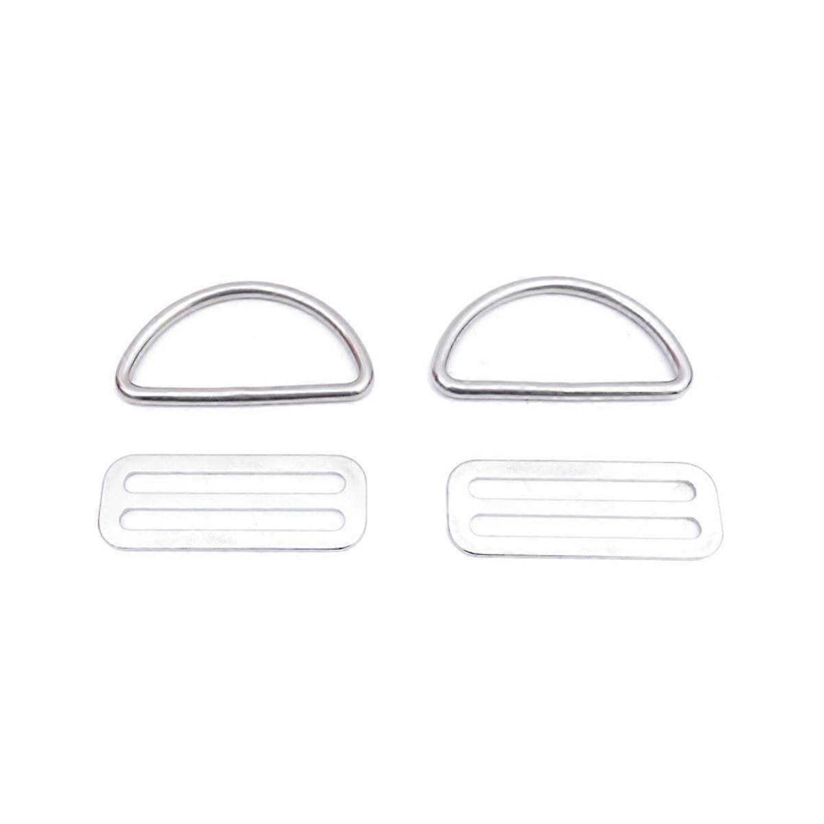 Stainless Steel Scuba Diving Belt Webbing Strap Fixed with D Ring Buckle Ring Buckle Wing BCD Acces