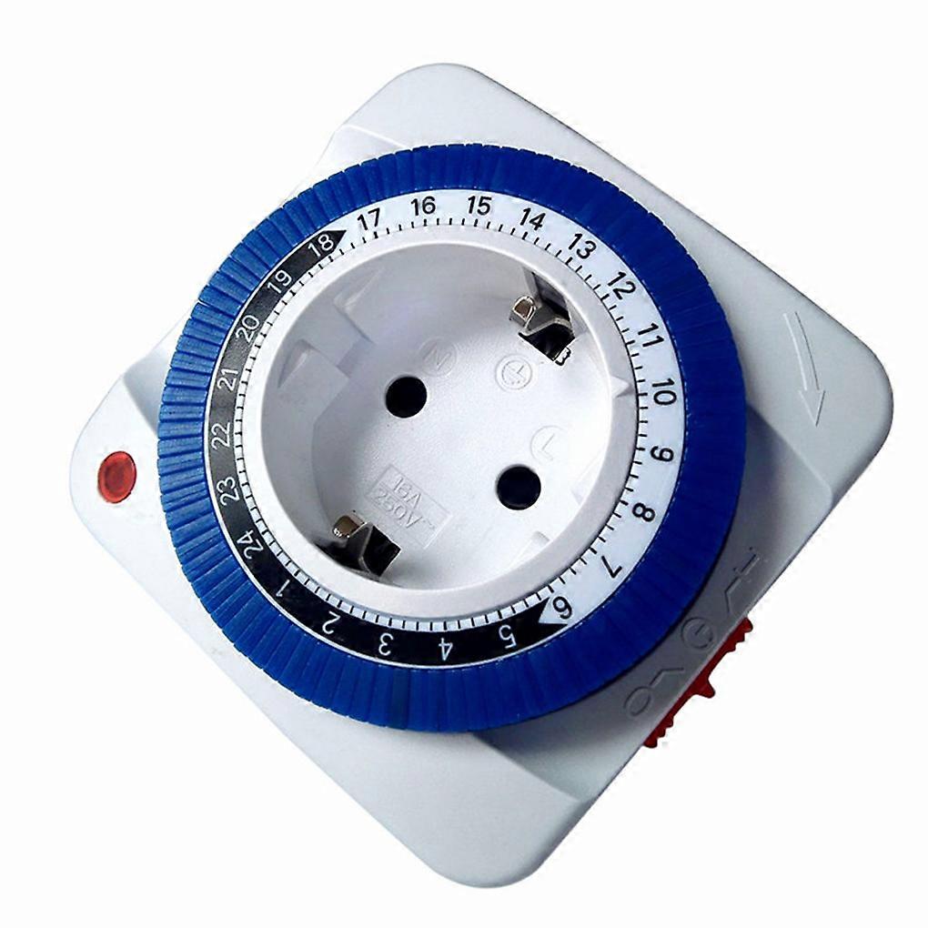 24 Hours Timer Socket Mechanical Program Timer Switch Socket Smart Wall Outlet Energy Saveing EU Plug Germany Standard