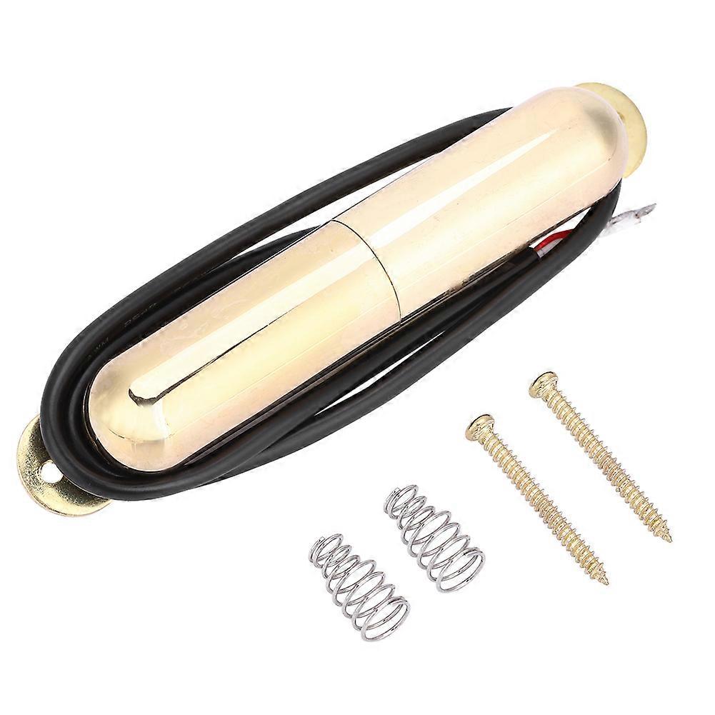 Alnico V Magnet Lipstick Tube Pickup Guitare électrique Micro à bobine unique pour guitare électrique (or)