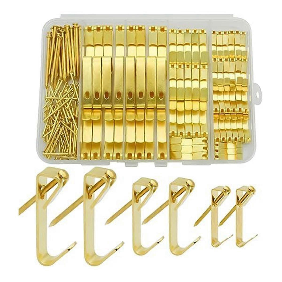 Picture Hanging Kit, 3 Sizes of Picture Hooks, Including 4.5Kg/13.6Kg/22.7Kg Picture Hooks for Dryw