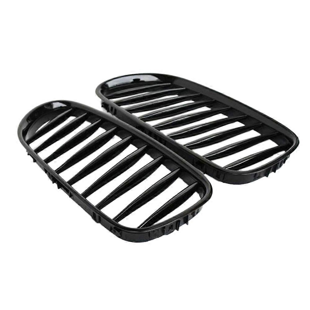 E85 Grille, Front Replacement Kidney Grill for Z Series Z4/E85 2003-2008(Gloss Black)