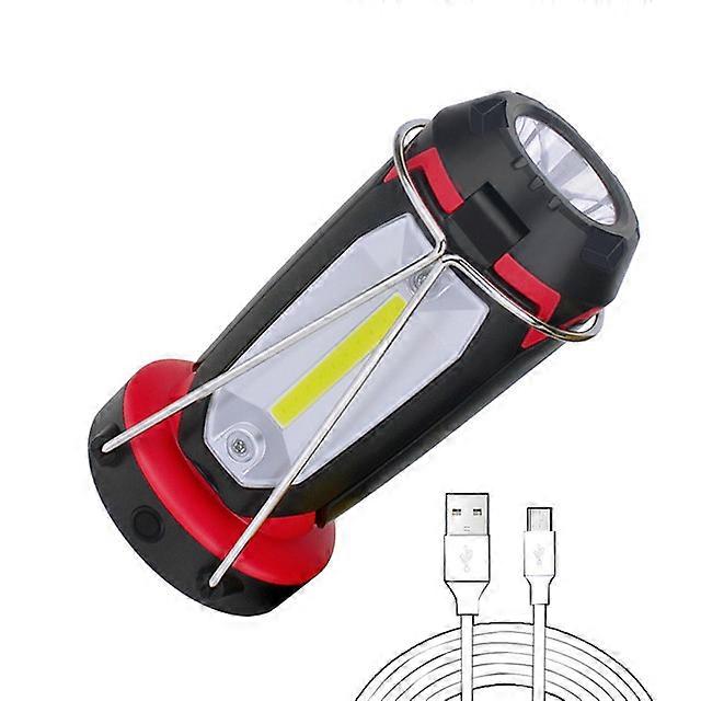 Usb Cob Camping Led Light Rechargeable Outdoor Portable Work Light