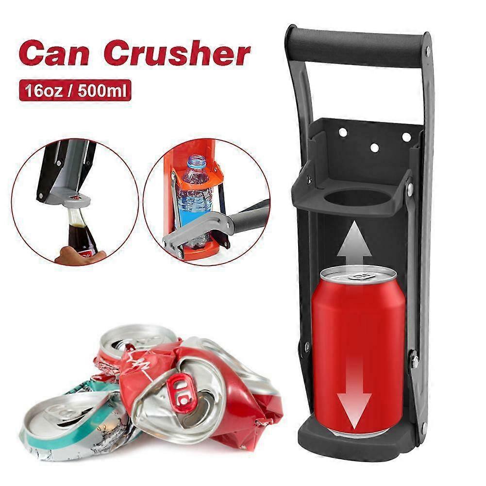 Can Crushers for Recycling - Heavy Duty Aluminum Can Crusher Wall Mounted Recycling with Bottle Opener