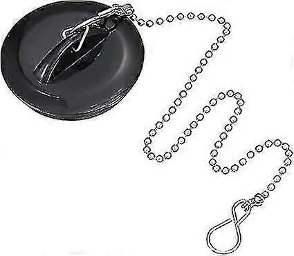 Universal vask plugg, 3 stk kjøkken bad vask avløpsplugg med rustfritt stål ball kjede A