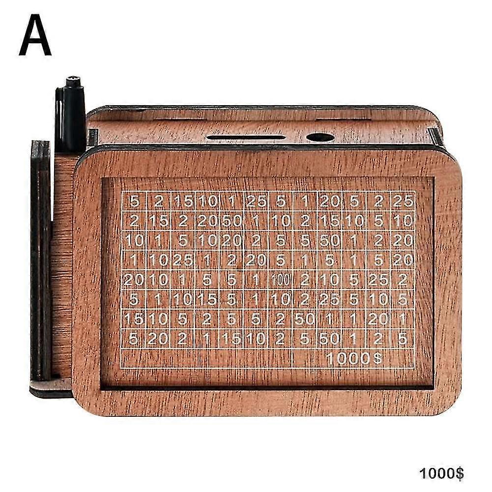 Cash Vault Ξύλινο Ταμιευτήριο - Ξύλινο Cashs Saver Money Box, Cash Saver bank