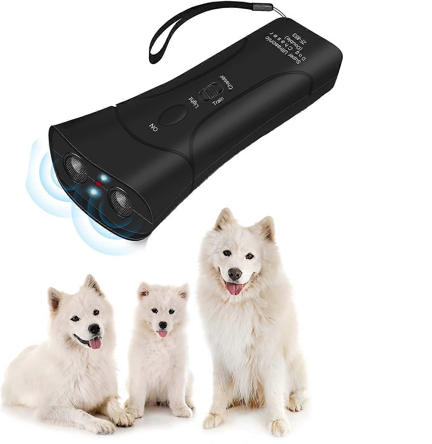 Anti Barking Device - Bark Begone - Ultrasonic Dog Barking Deterrent & 3 in 1 Bark Control Tool, Pet Training Device