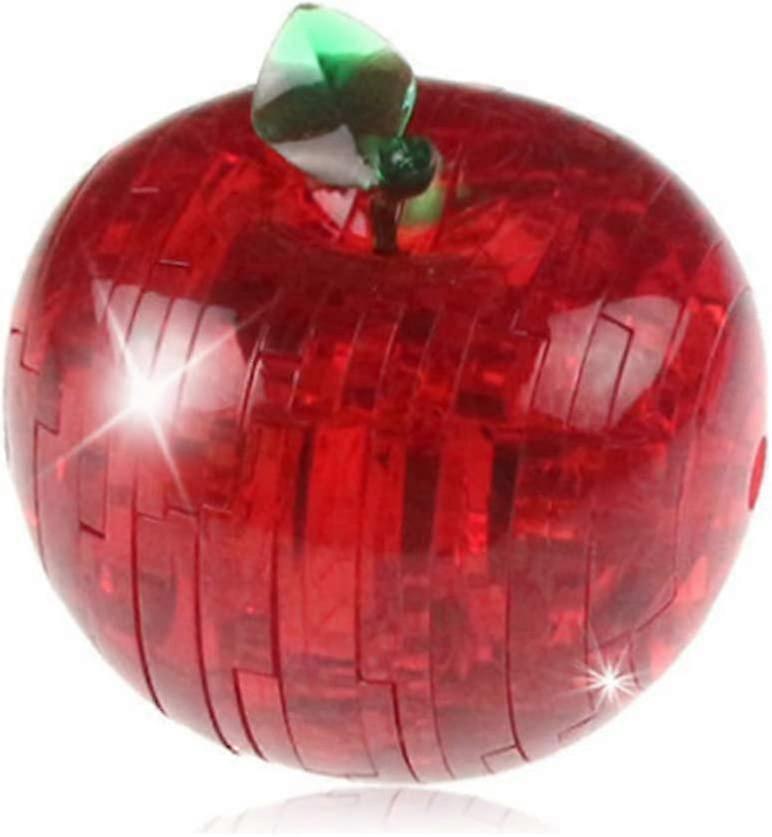 3d Crystal Puzzle Apple jucarii educative (rosu)