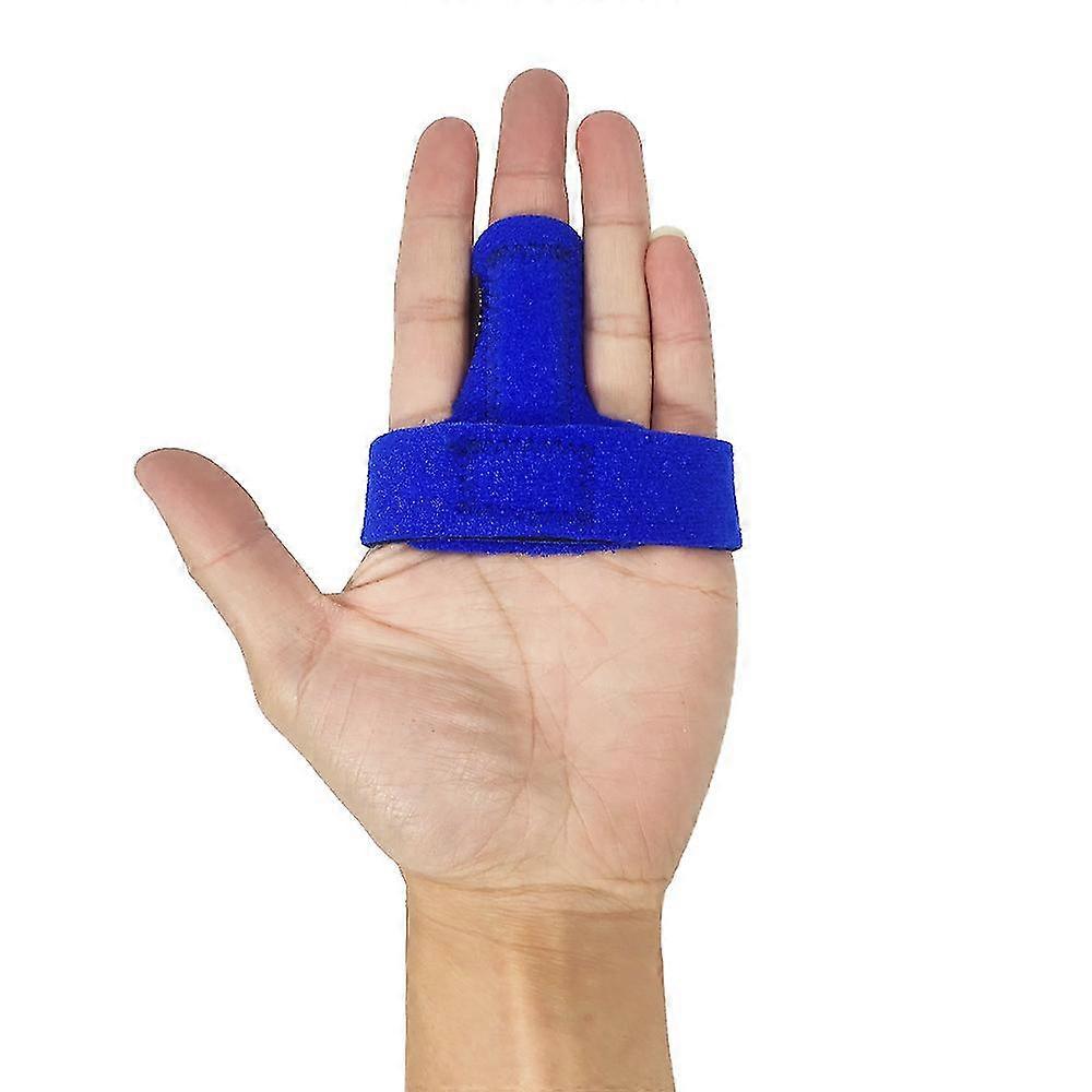 Finger Brace, Finger Support Splints With Sleeves For Broken Fingers, Finger Stabi(1 Pcs, Blue)