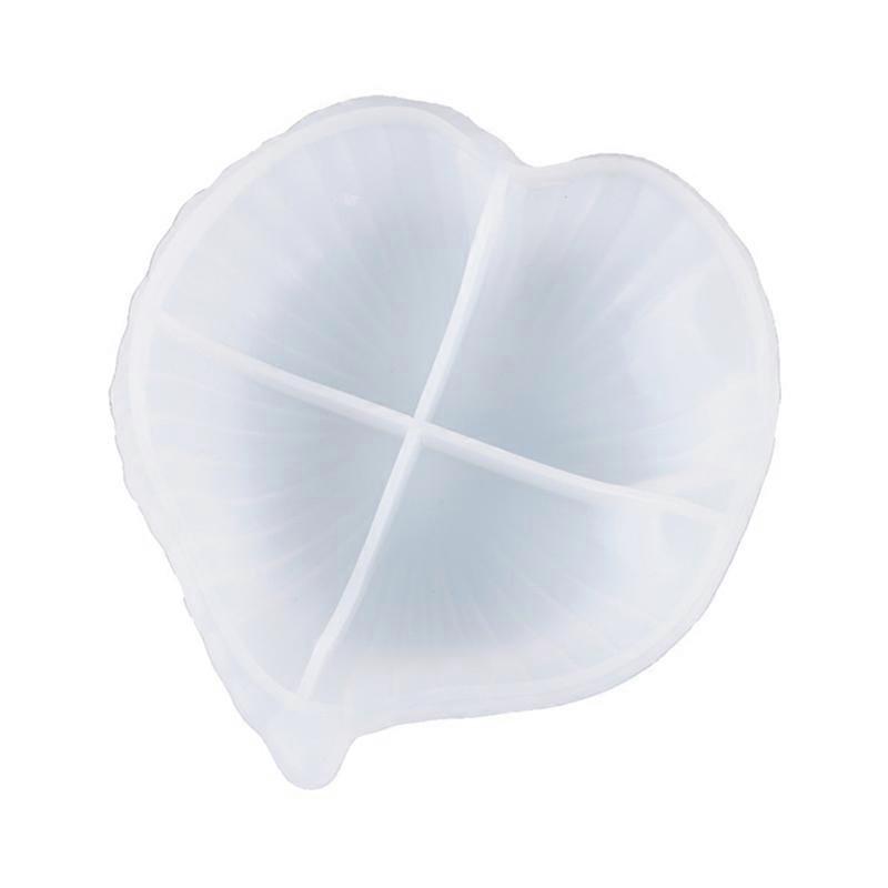 Heart Leaf Shape Design Silicone Mold DIY Storage Plate Dish Craft Decor Tool
