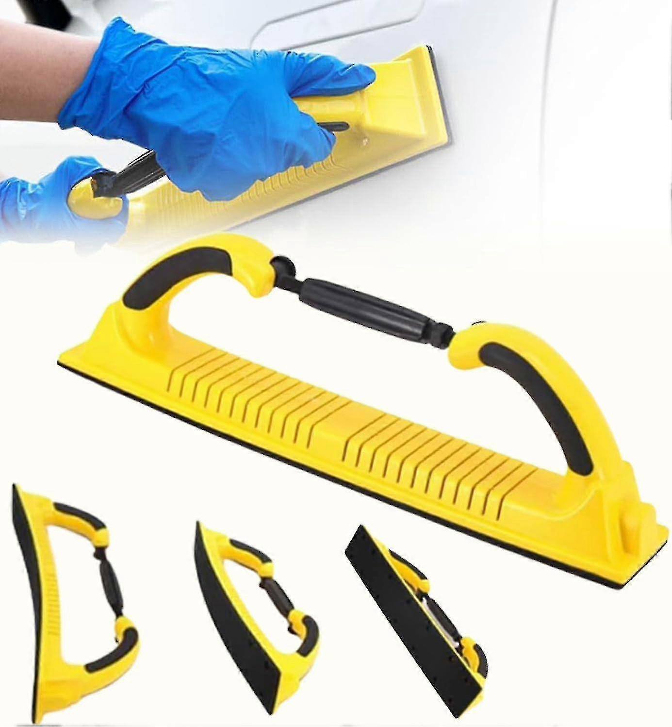 Longboard Sandpaper Block LZVXTY Adjustable Radius Flex Longboard Hand Sanding Block-Dust-Absorbing Sanding Blocks With Sanding Blocks Autobody