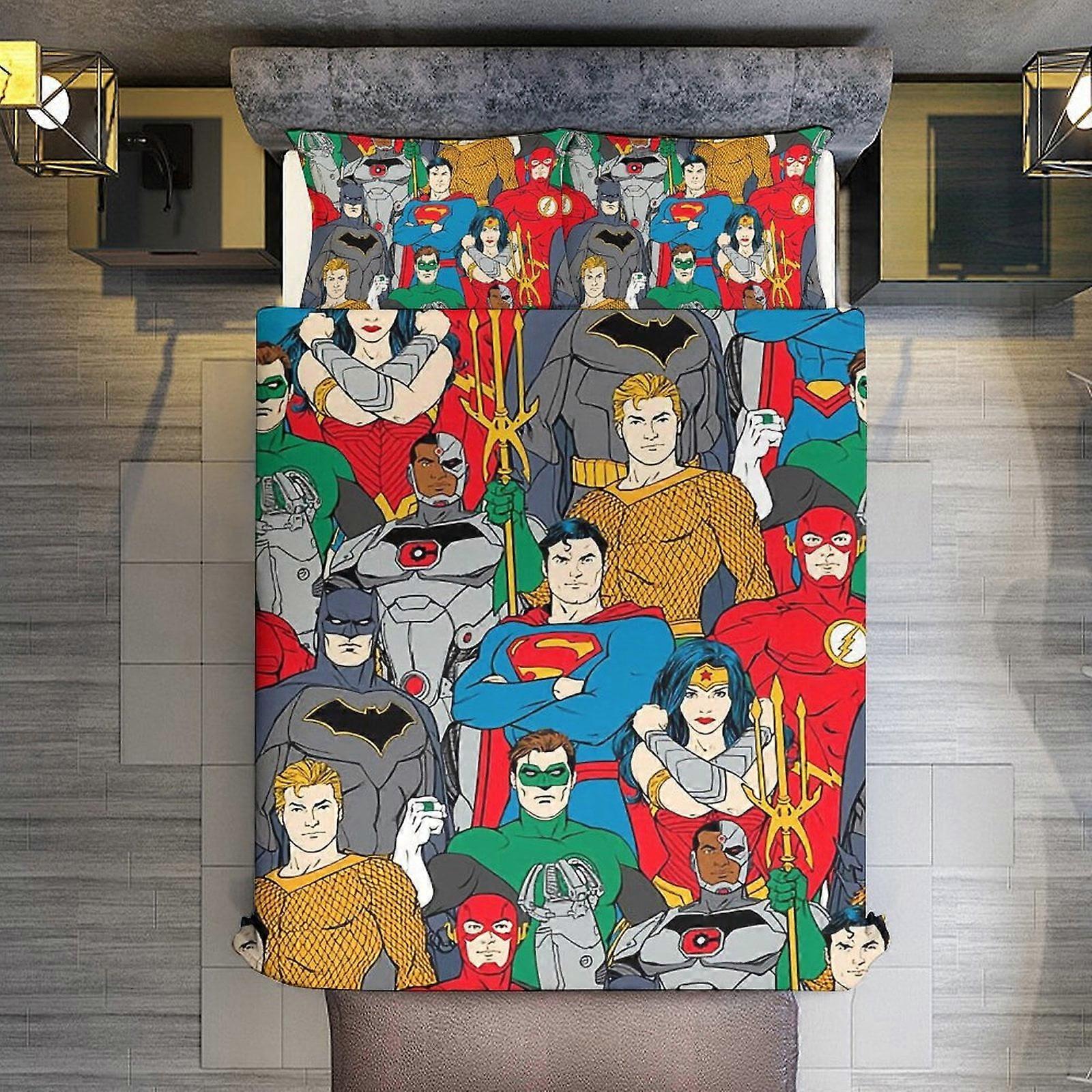 v3103 침대 시트 침구 3피스 세트, 스파이더맨 이불 세트 (어린이, 소년, 청소년, 남성용) 3D 경량 마이크로파이버 침구 세트 (이불 커버 1개 포함)