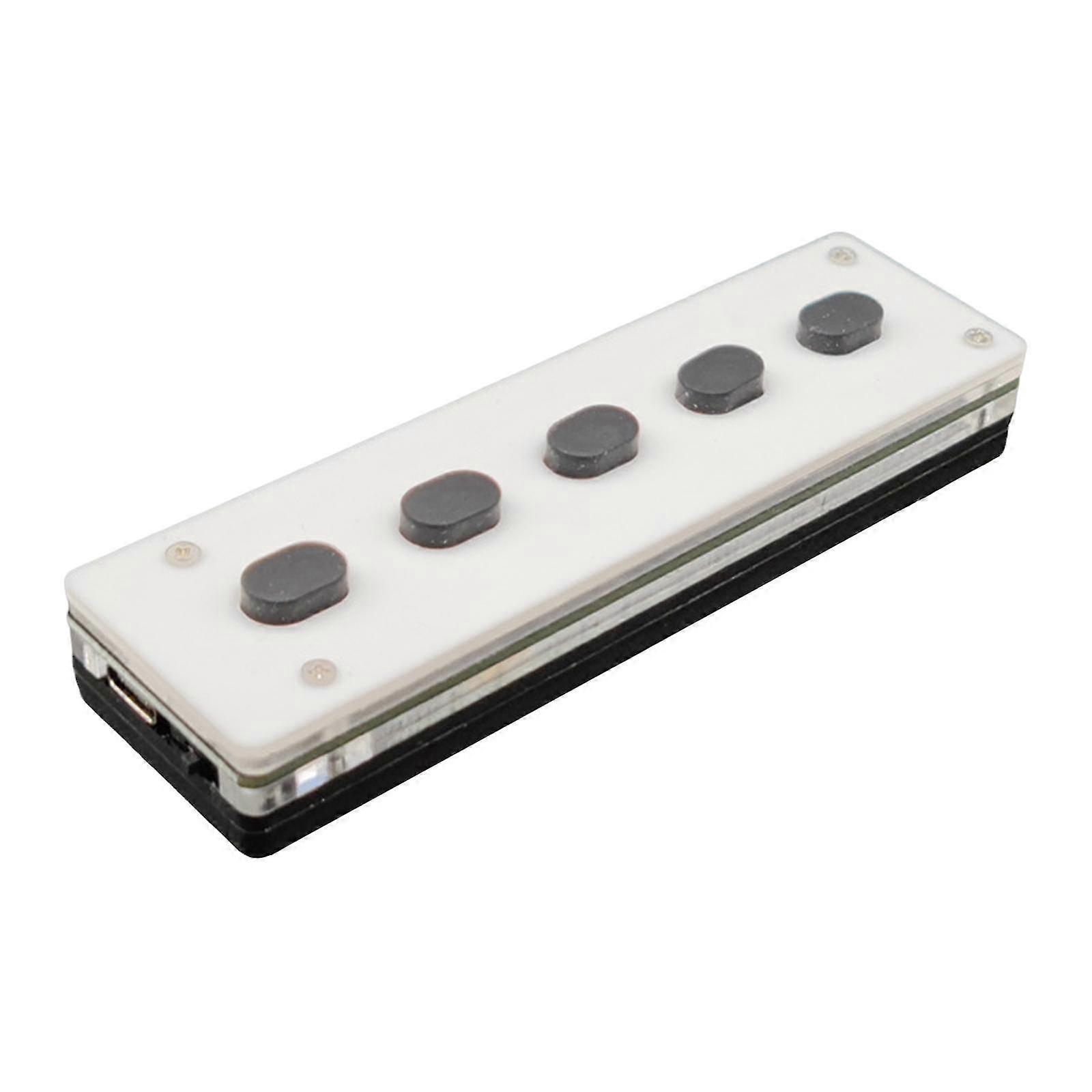 Mini 5 Keys Programmable Keypad Cordless Gaming Keyboard Universal Dual Mode Without Receiver