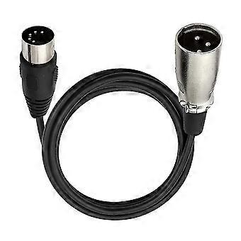 DIN 5 Pin auf XLR 3 Pin Audiokabel zum Anpassen von Musikinstrumenten oder Kabel mit MIDI oder XLR DIN 5P Stecker auf XLR Stecker