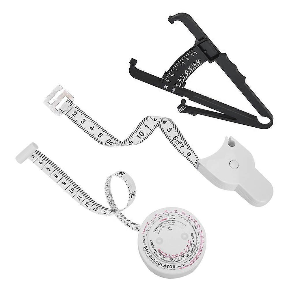 Body Fat Tester Retractable Waist Measuring Tape BMI Measuring Tool Weight Loss Caliper