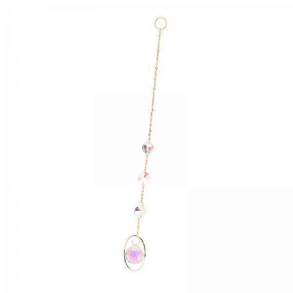 2xCrystals  Hanging  Beads Chain Pendant for Wedding C