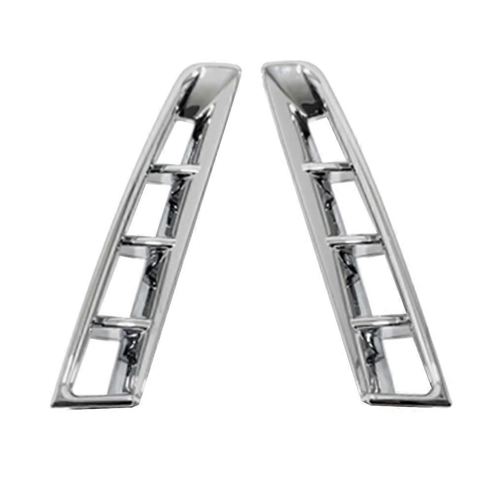 Car Front Fog Light Cover Trim Sticker for Carnival KA4 2021 2022 Silver