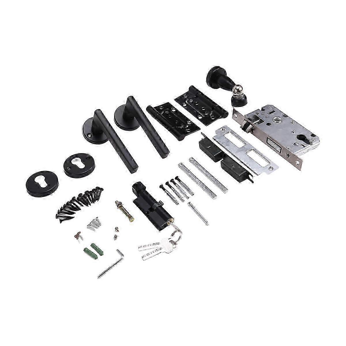 Safe and Economical Bathroom Door Handle Lock, Easy to Install Key, for ...