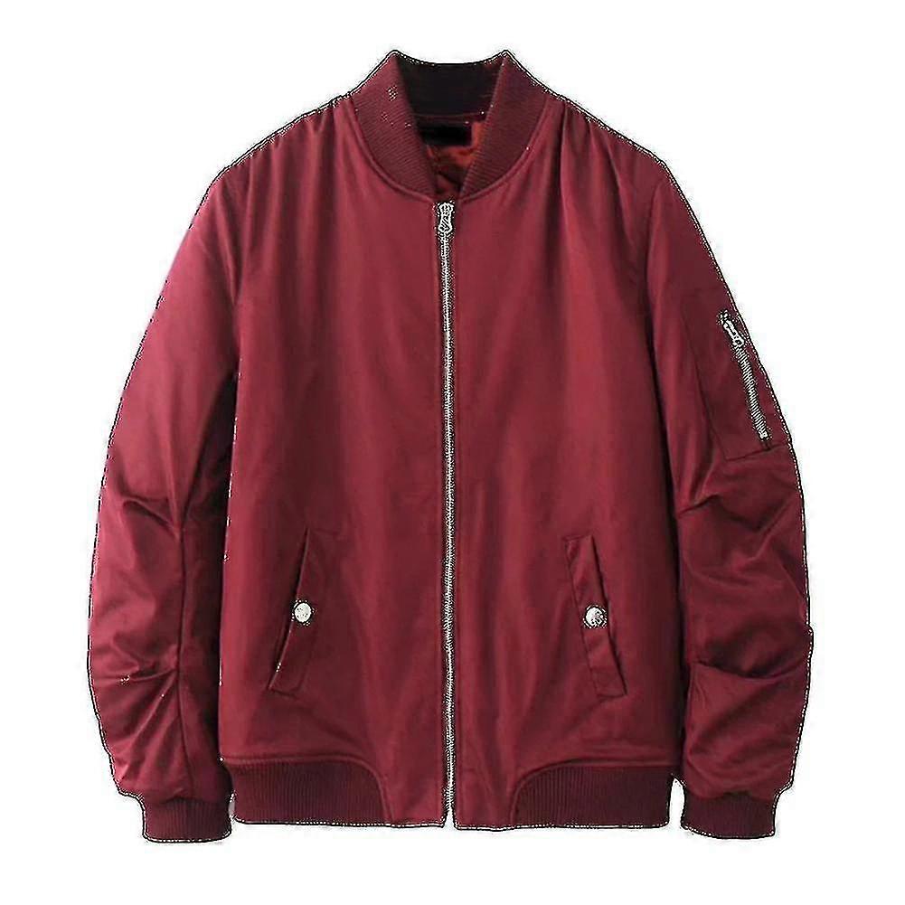 Mens Jacket Thickened Warm Autumn Cotton Bomber Jacket