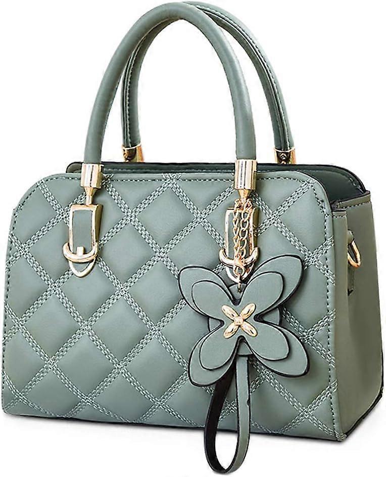 Kvinnor Handväskor Designer Top Handle Axelväskor Crossbody Bag för damer PU läder handväska med kronblad hängsmycke