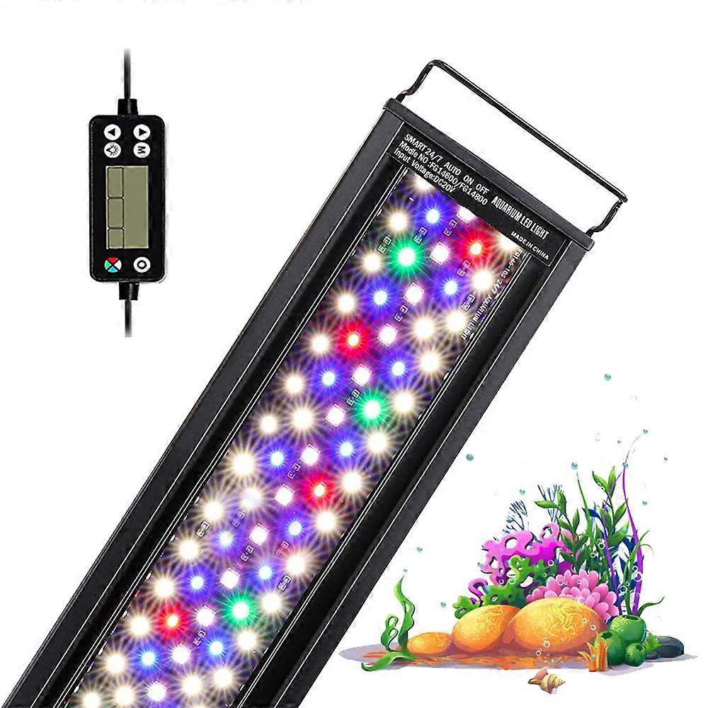 Comparer les prix de Redkid Fullgain Lampe d’aquarium Poissons Aquariums Éclairages Led Plante Spectre complet Multi Couleur Programmable Éclairage Led Décoration US 45cm