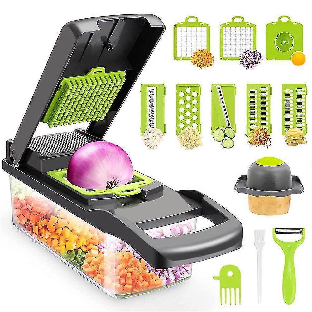 15/16 in 1 Multifunctional Vegetable Chopper Handle Food Grate Food Chopper Vegetable Slicer Dicer Cut Kitchen Items cocina