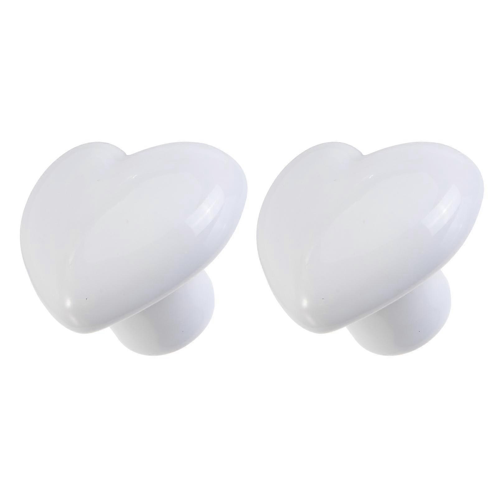 2pcs Single Hole Heart Shape Drawer Handles Furniture Drawer Knobs Drawer Pulls
