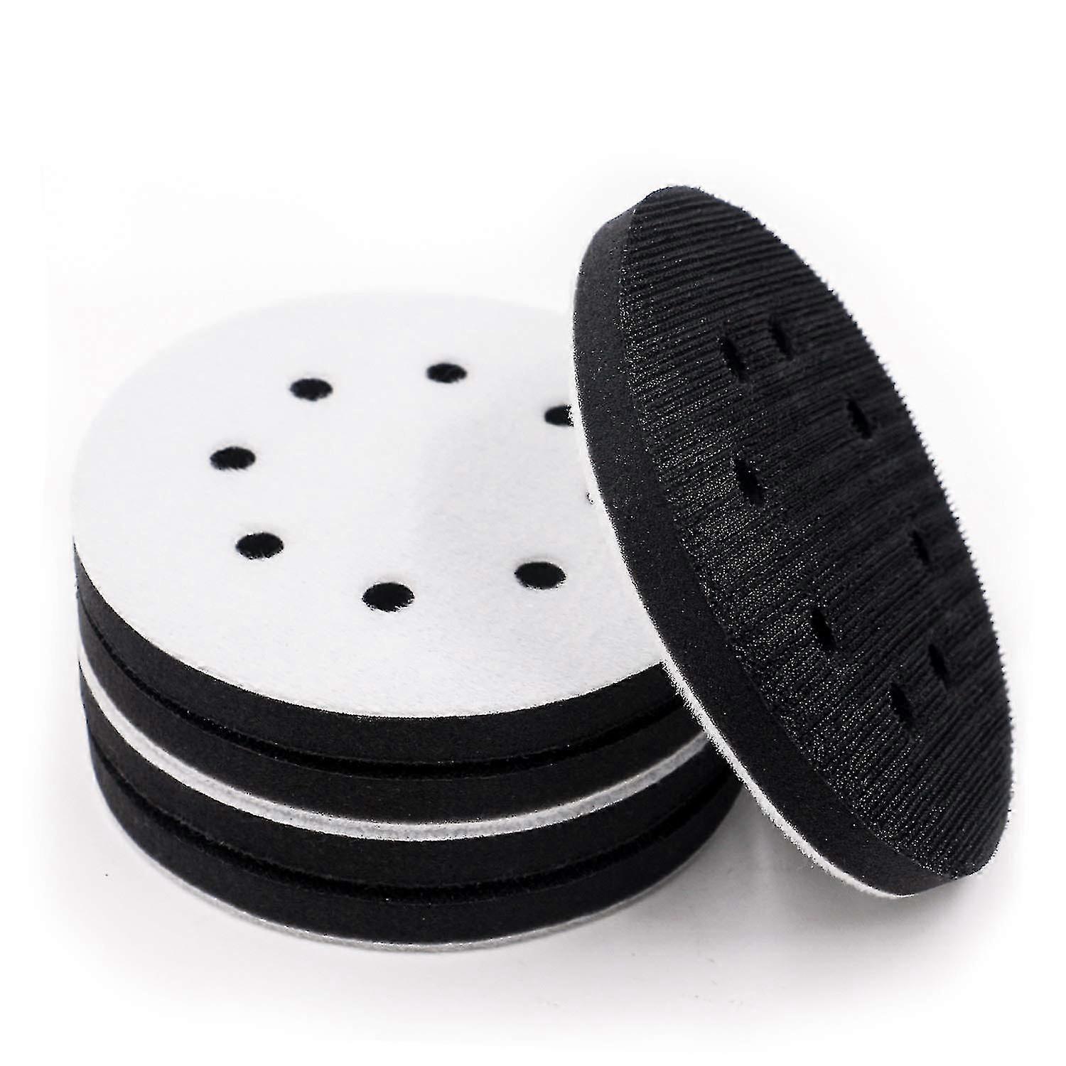 5 Pack 5 Inch 8 Holes Soft Density Interface Pads Hook And Loop 5" Spon Cush Bac Pad (set Of 5)