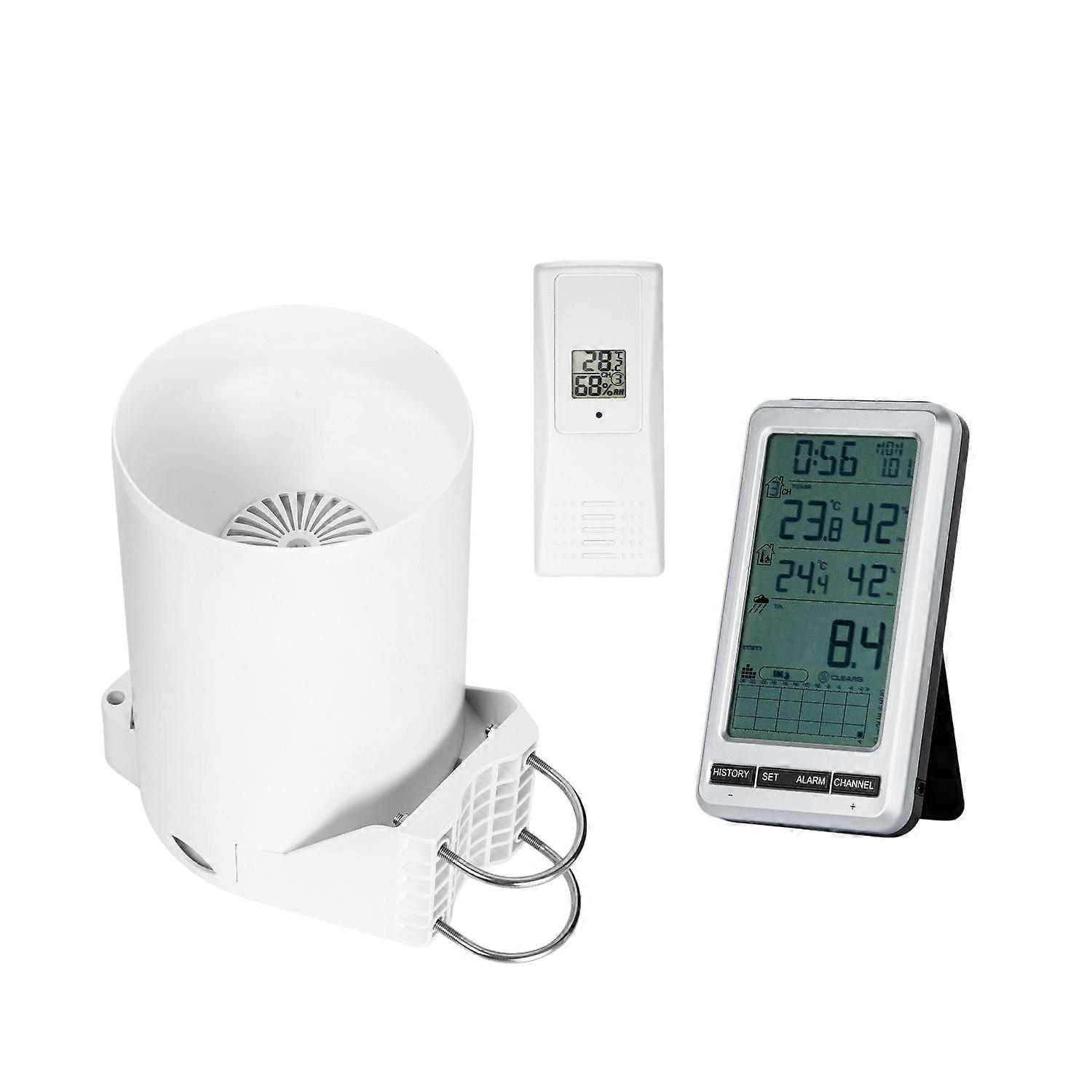 nice Wireless rain gauge, home rain temperature, humidity monitoring table
