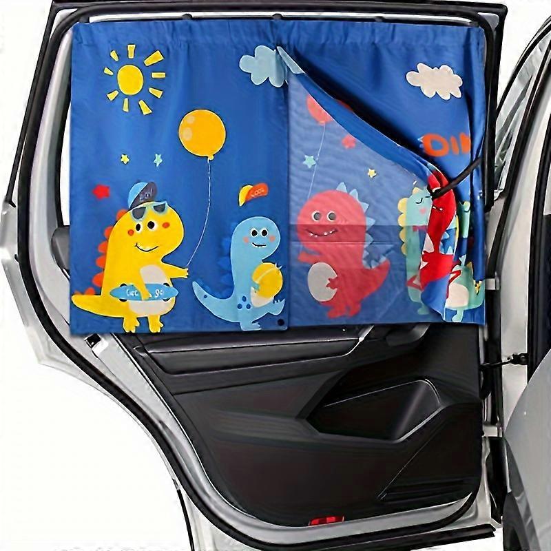 Car Window Shade, Magnetic Double Layer Car Sun Shade For Side Windows Car Window Curtain For Heat/UV Protection