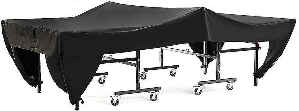 Housse de Table de Tennis de Table, Patio de Cour extrieure Housse de Table de Tennis de Table Anti-Poussire Impermable Noir 280x153x73cm-PHWJ
