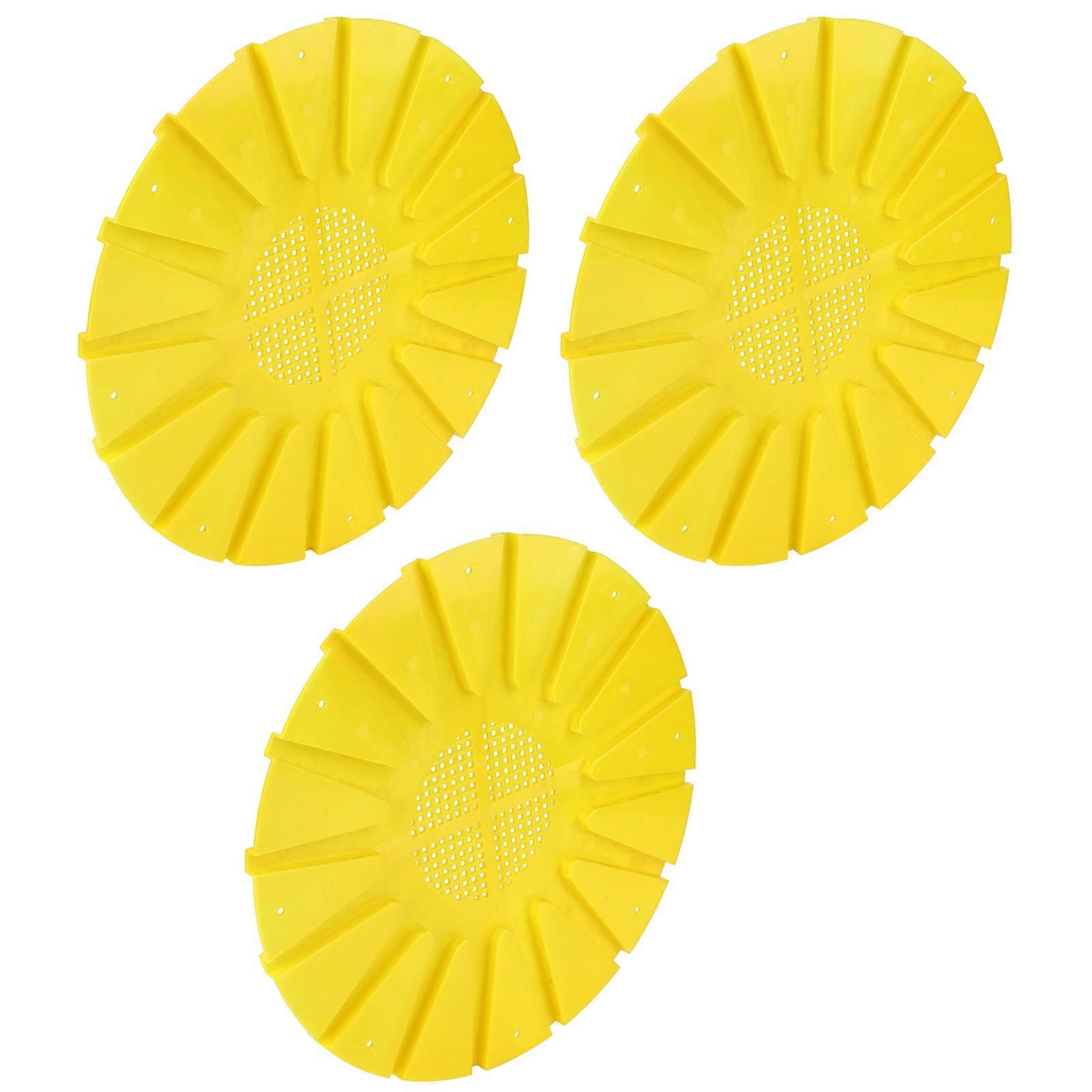 3Pcs Beehive Boor Exit Disc 16 Way Round AntiRunning Escape Plate Beekeeping Tool