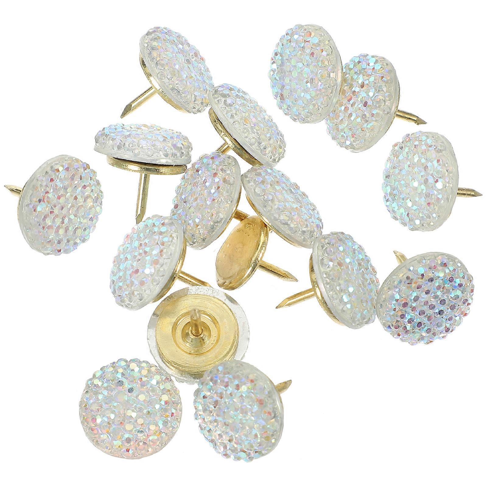 15pcs Exquisite Thumb Tacks Multi-functional Candy-like Pushpin Office Small Thumb Tacks