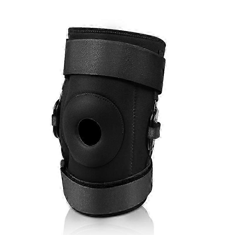 Hinged Knee Brace Compression Sleeve Joint Support Open Patella Stabilizer Wrap