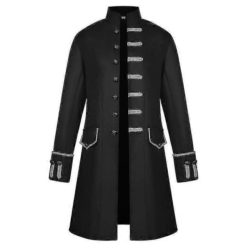 Ανδρικό Steampunk Σακάκι Φράκο Ρετρό Βικτωριανό Παλτό Αποκριάτικο Γοτθικό Κοστούμι