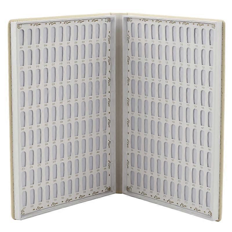 216 Colors Nail Tips Display Book DIY Nail Art Showing Shelf Gel Color Card Chart Painting Display