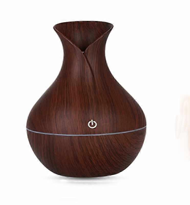 Essential Oil Diffuser, USB Portable 130ML Wooden Grain Ultrasonic Aromatherapy Air Humi