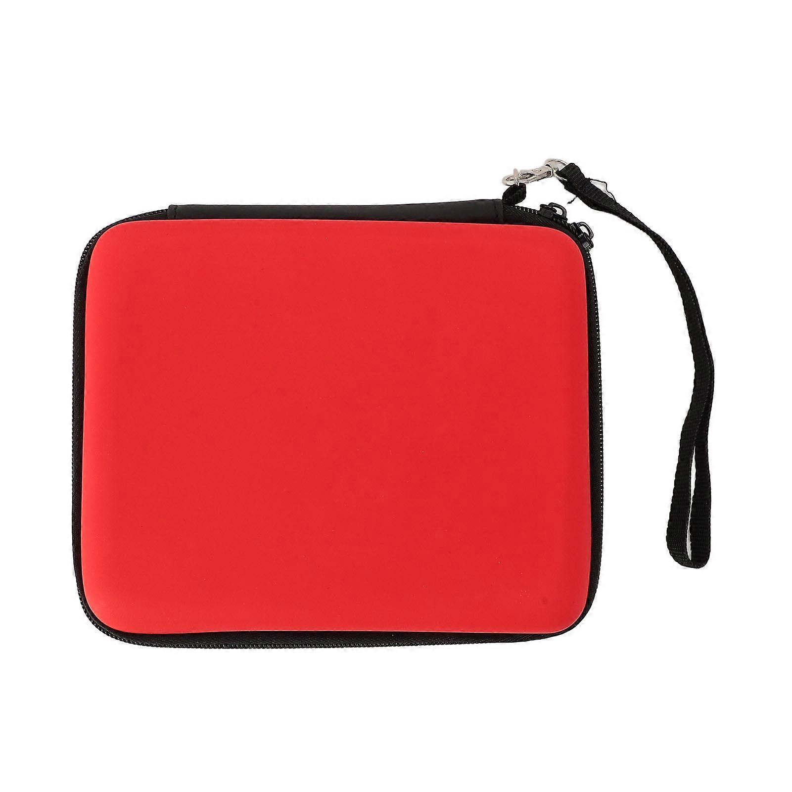 Carrying Case for 2DS with 8 Game Card Holders Protective Hard Shell Travel Carrying Case Pouch for Console Accessories Shockproof Dust Proof Red 