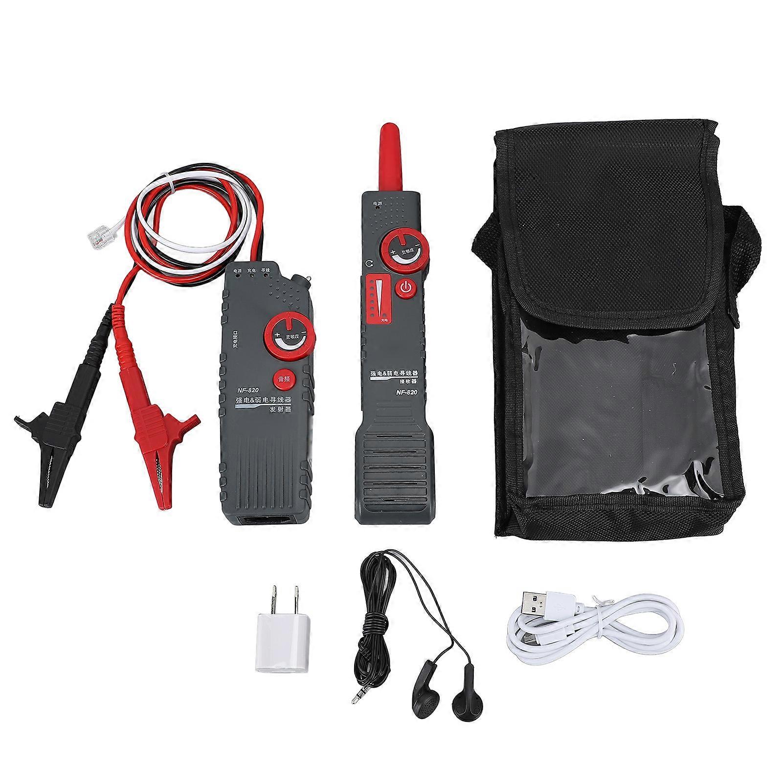 NF 820 Underground Cable Tester Locator Wire Detector Wall Underground Pipeline Wire Detector Non Interference 100240V