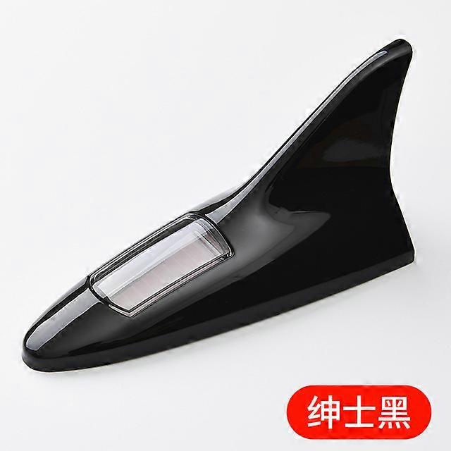 Universal Car Shark Fin Roof Antenna Solar Power LED Flash Light Automotive Radio Roof Tail Wing Modification Decor Light