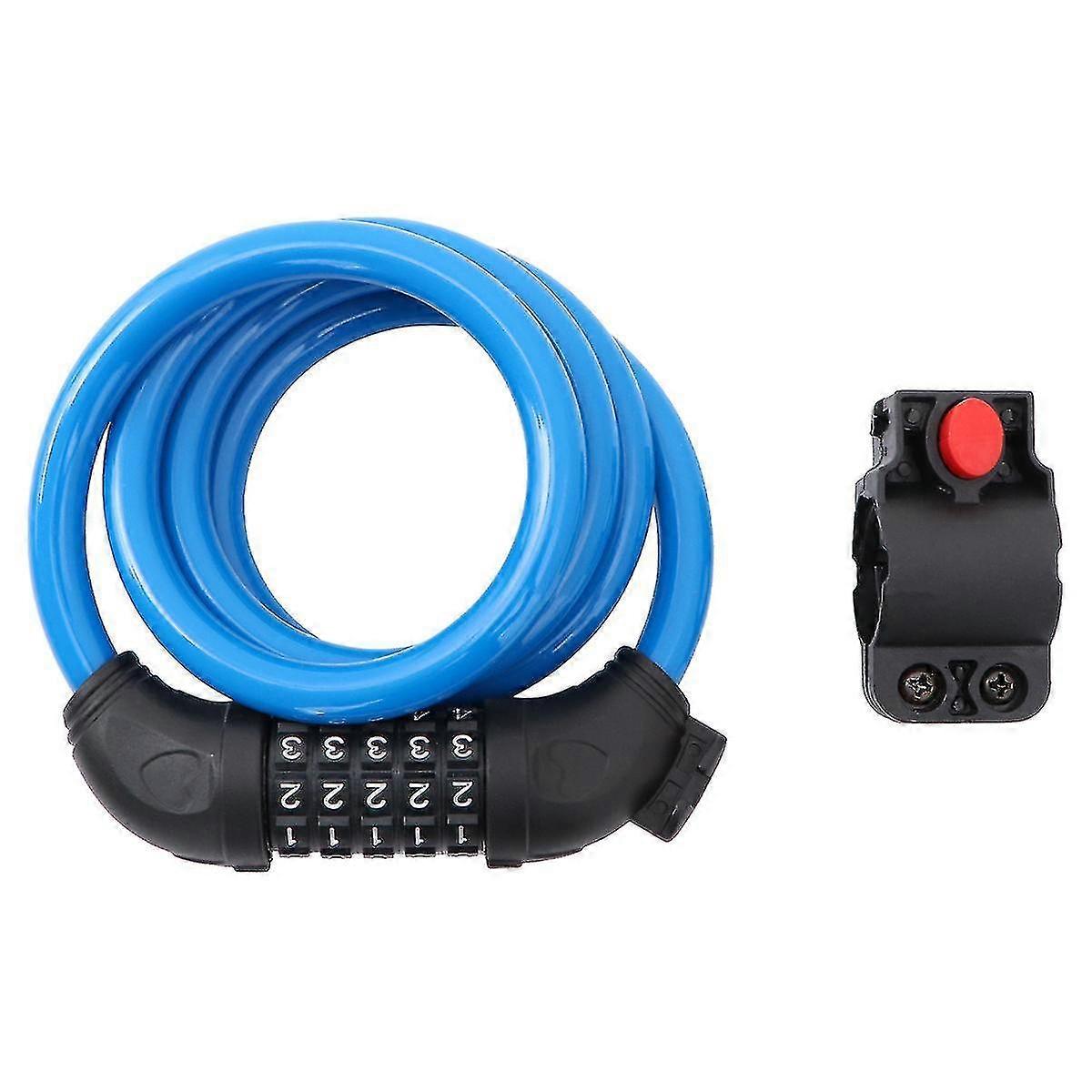 5 Digit Chain Lock Combination Password Anti-Theft Lock Portable Security Bike Locks Mountain Bikes