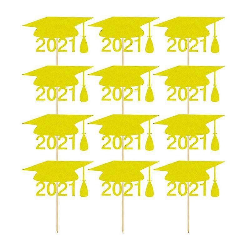 12pcs Graduation Party Cake Toppers