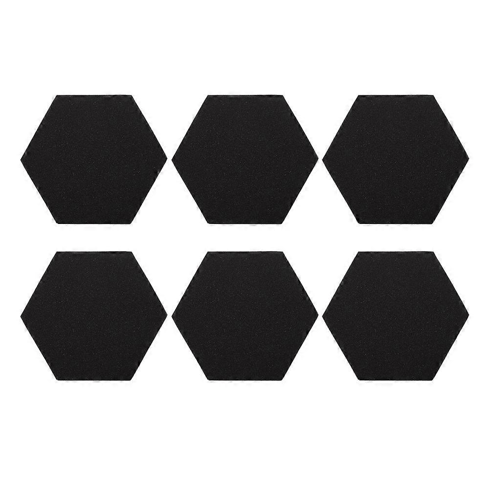 6pcs Hexagonal Studio Akustikplatte Schalldichte Absorption Behandlung Panel