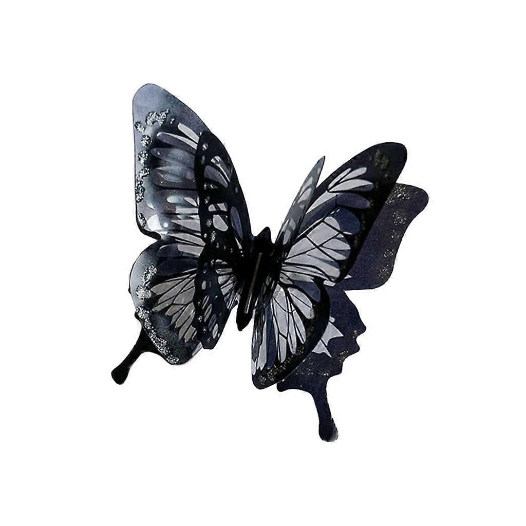 Irregular Multilayer Butterfly-shape Finger Ring Adjustable Open Punk Rings