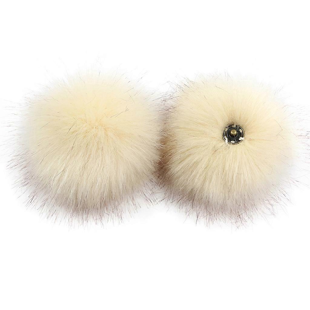 Artificial Fluffy Pompom Ball Knitting Keychain Pendants DIY Crafts Keychain