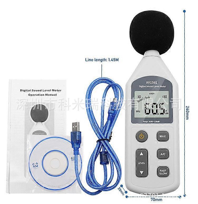 Usb Computer Data Storage Decibel Meter Noise Meter Sound Level Meter Noise Tester Noise Detector Noise Meter