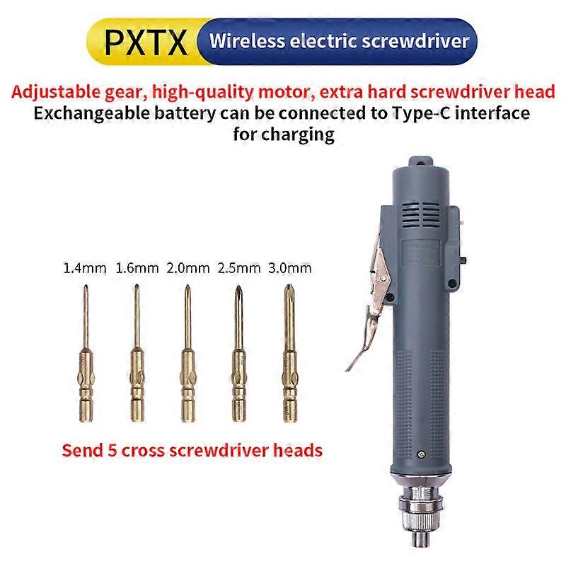 Rechargeable Wireless Electric Screwdriver Adjustable Speed Cross Screwdriver Mini 800-bit Maintenance Tool
