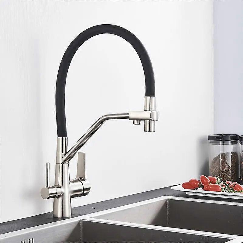 Filtered Kitchen Faucets Purification Kitchen Tap 360 Rotate Water Filter Tap For Kitchen Three Ways Hot Cold Mixer Sink Faucet